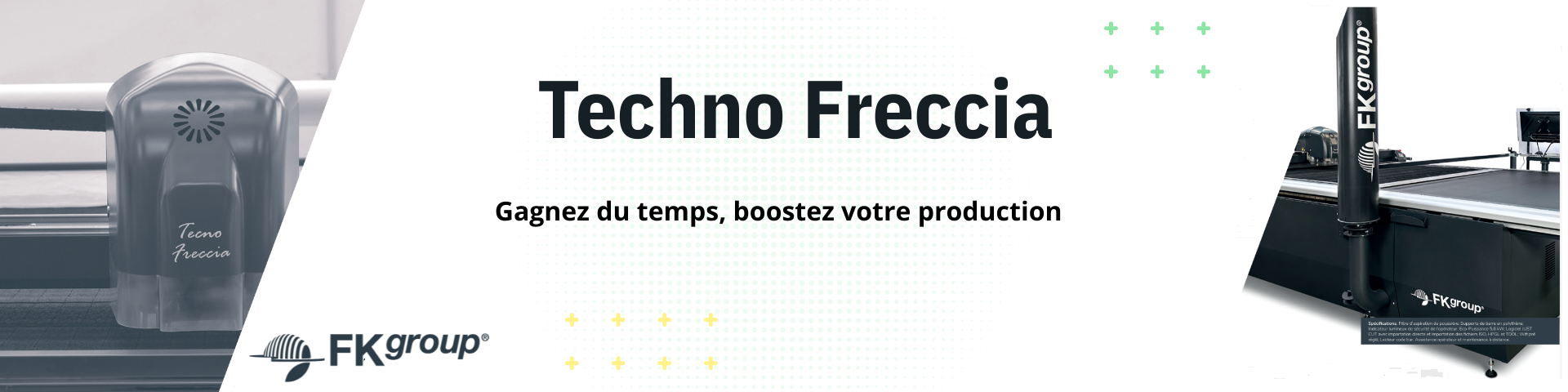 Machine Tecno Freccia, outil essentiel pour gagner du temps et booster la production dans les entreprises.